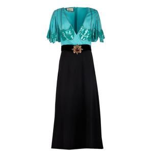 Gucci - Petal Sleeve Deep V-neck Gown - S